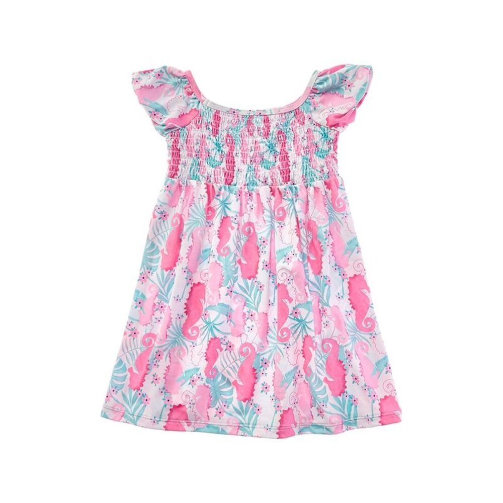 Flap Happy Girls  Magic Seahorse Dress, Pink